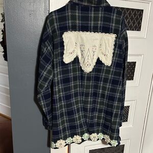 Repurposed plaid shirt